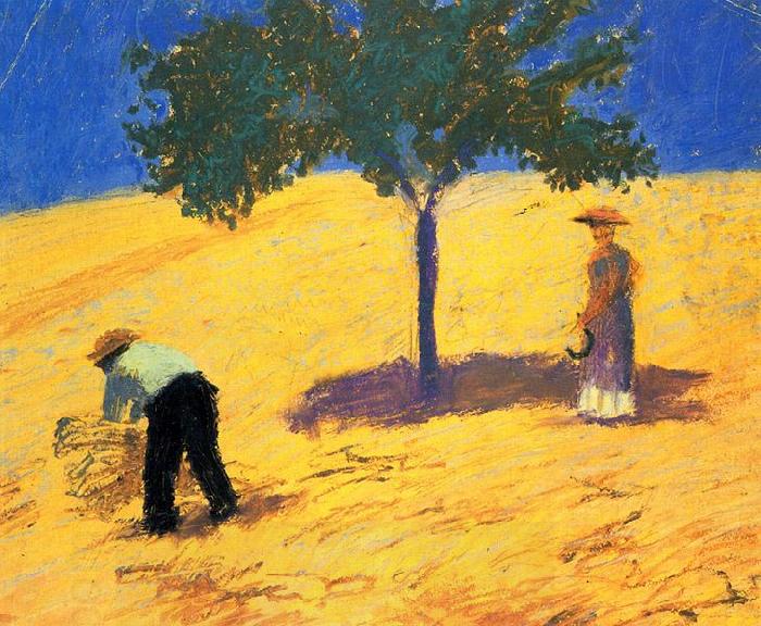 August Macke Baum im Kornfeld oil painting picture